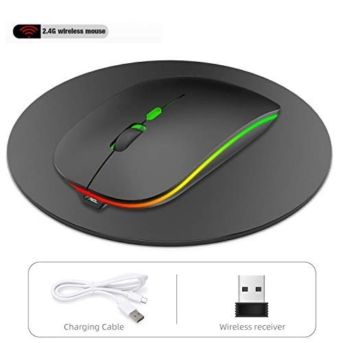 Muvit Rechargeable Wireless Mouse with charging cable and USB receiver