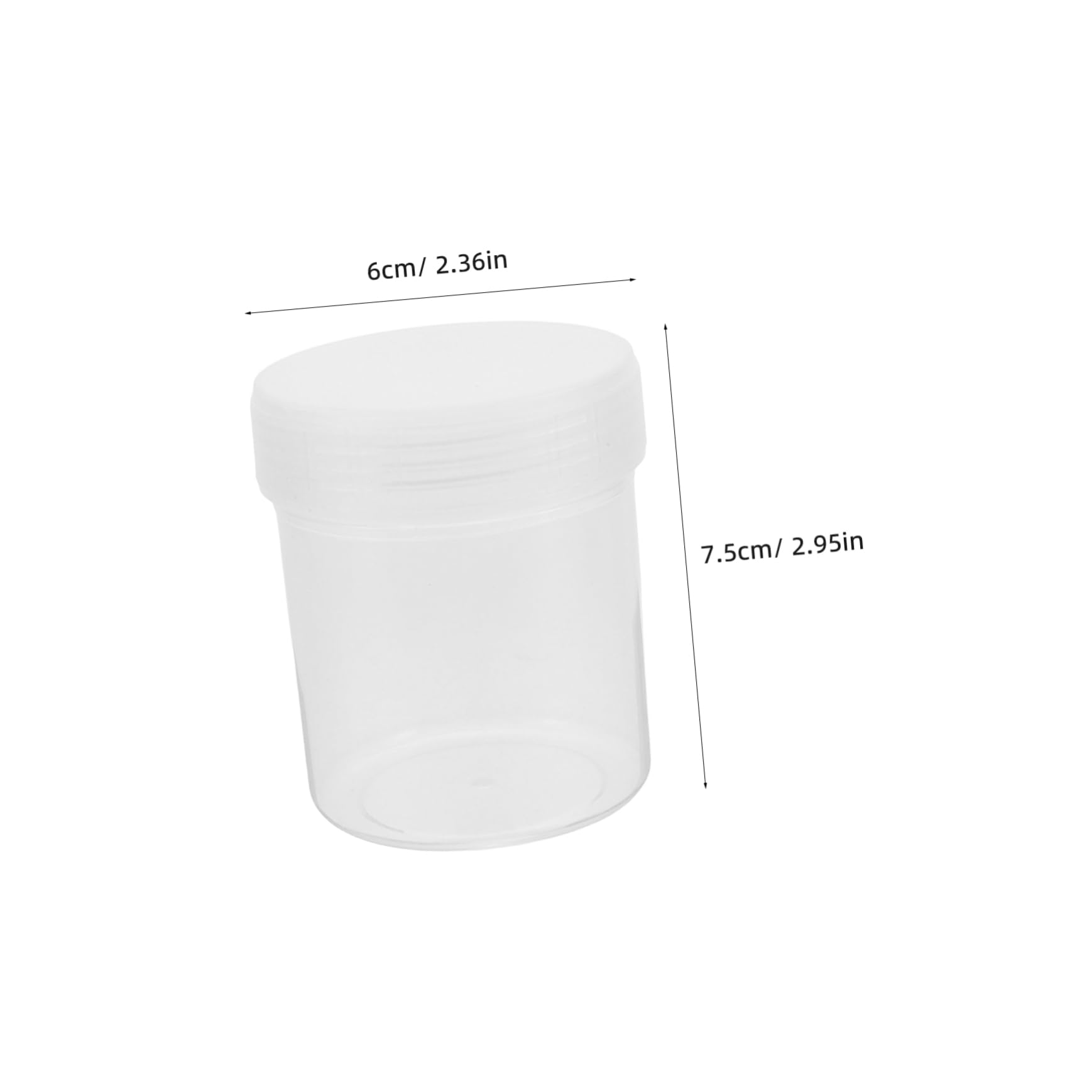 NAMOARLY Set of 10 Reusable Plastic Jars 150ml Lotion Containers Secure Lids for Cosmetics Creams Travel and Home Storage