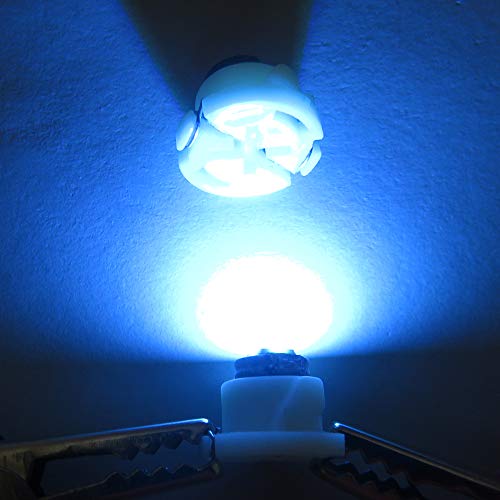 Image of WLJH Extremely Bright Ice Blue Dash Instrument Cluster Panel Gauge Bulbs + Climate Control Lights + Clock Light Led Kits for Lexus IS300 2001-2005, Pack of 12 | 3030 SMD, Plug and Play, Dimmable, Instrument Light, Gauge Backlight, Climate Panel, Time Display Illumination, 12-Pack