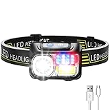 Deerfun Linterna Frontal LED Recargable, Ciclismo