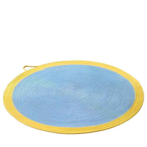 Sefoemut-ペットクールマット 天然素材 爪研ぎ 猫 麻 ゆったり 冷感 ひんやり 猫爪とぎ 爪とぎマット スクラッチパッド つめとぎシート 爪研ぎ サイザル 麻マット 耐久 (ブルー,S)