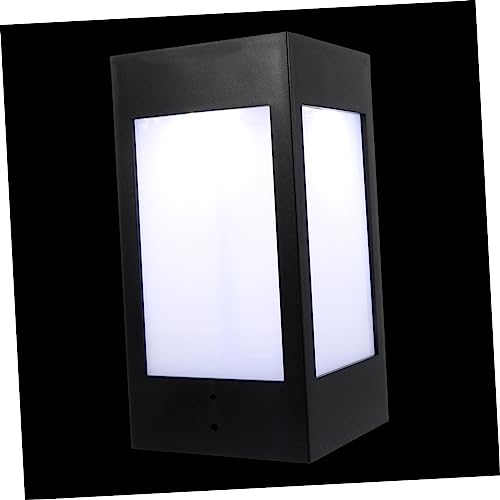 SOPOTUTU Lámpara Solar de Columna para Jardín Exterior Luz Blanca Media Resistente y Decorativa para Patios y Áreas Residenciales