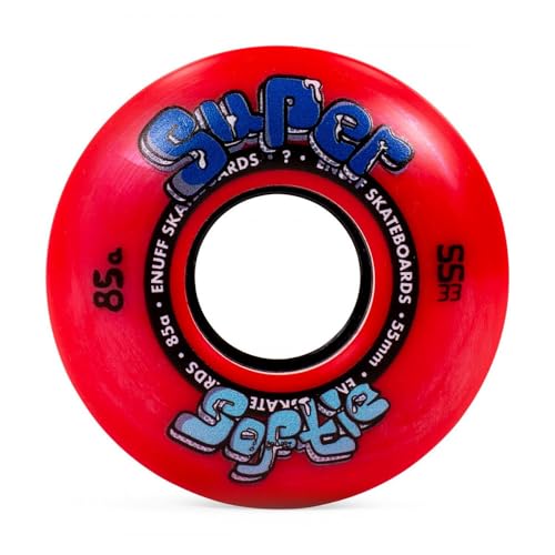 ENUFF Super Softie Wheels Räder, Unisex, Rot (Rot), 53 mm