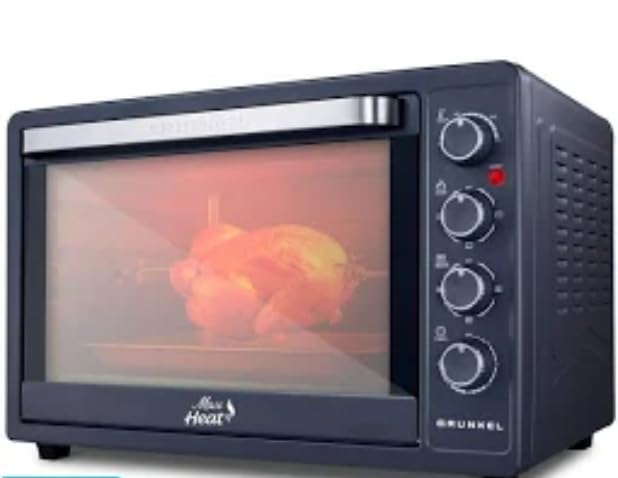 Grunkel Horno eléctrico multifunción de sobremesa de 28l con 3 funciones de calor y selector de...