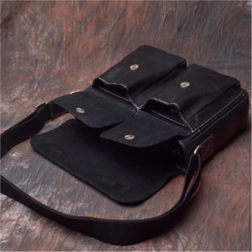 Crossbody Bag with Strap, Multi-pocket Design, Leather, Waterproof, Shoulder Messenger Backpack, for Business Travel Work3