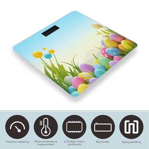 Báscula Digital de Baño Precisa April Easter con Plataforma Amplia miniatura 3