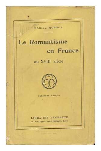 Le Romantisme En France Au Xviiie Siece