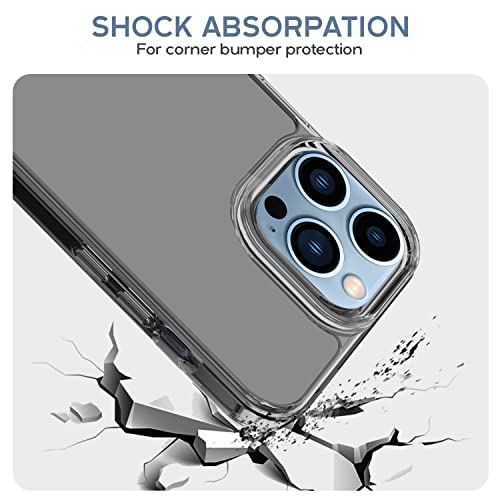 Image of GRIPP Neo Shock Absorbent Case Compatible with iPhone 14 Pro (6.1 inch) Drop Test Protection Ultra Tough Lightweight & Anti Shock Protection with Scratch Resistant Transparent Back Cover - Smoke
