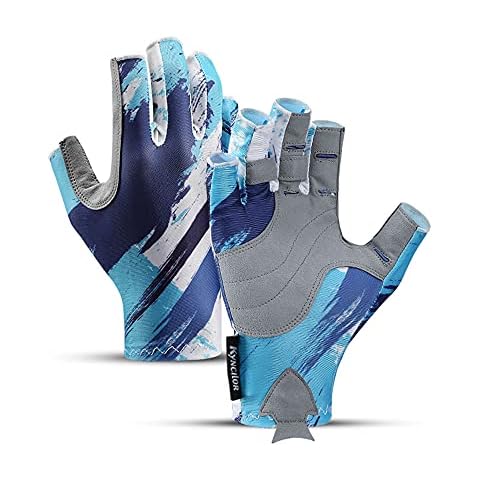 Faletony 1 Paar Handschuhe Angeln Gloves Neopren Handschuhe Angelhandschuhe Sonnenschutz atmungsaktiv Anti-Skid Fahrrad-Handschuhe Cover