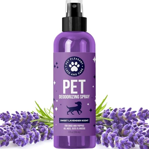 Lavender Oil Dog Deodorizing Spray - Dog Spray for Smelly Dogs and Puppies and Dog Calming Spray...