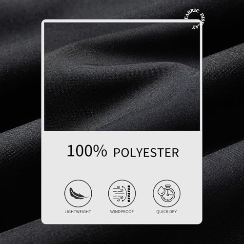 Men's Lightweight Bomber Jackets Full Zip-Up Casual Windbreaker with Pockets4