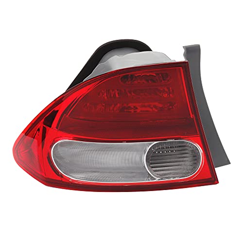 Dasbecan Honda Civic Tail Light Lamp Left Side Compatible with Honda Civic Sedan Hybrid 2009-2011 Replaces# 33551SNAA51 HO2818138