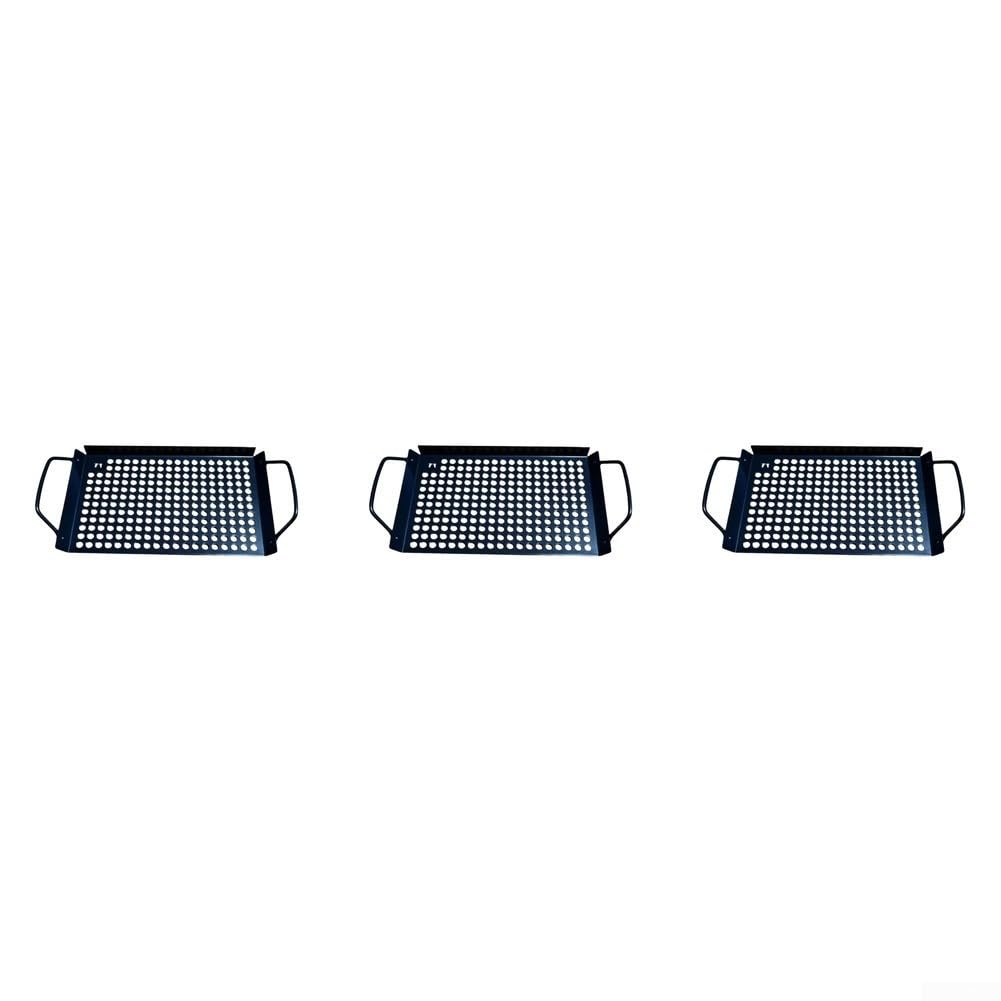 Cesta de parrilla para verduras de 41,5 cm de calor uniforme (3 piezas)