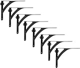 A29 Soporte Balda Clásico para Estante de Hierro, Juego de 8