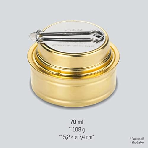 Esbit Brass Alcohol Burner Camping Stove with Variable Temperature Control
