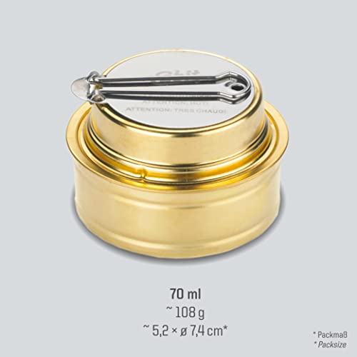 Esbit Brass Alcohol Burner Camping Stove with Variable Temperature Control