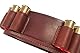 VlaMiTex Patronengürtel Echt-Leder Braun/Schwarz 12 kal (Taille 103-123 - J7L)