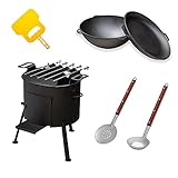 Dank dem 2 mm dicken Stahl verzieht sich der Uchag auch bei extrem starken Temperaturen nicht. Die hitzebeständige Pulverbeschichtung sorgt nicht nur für ein ästhetisches Aussehen, sondern macht den Uchag auch weniger rostanfällig.