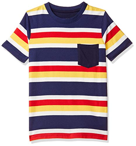 Image of Amazon Brand - Jam & Honey Boys T-Shirt (Pack of 2) - Soft and Comfortable, Round Neck, Print Pattern, 100% Cotton Material