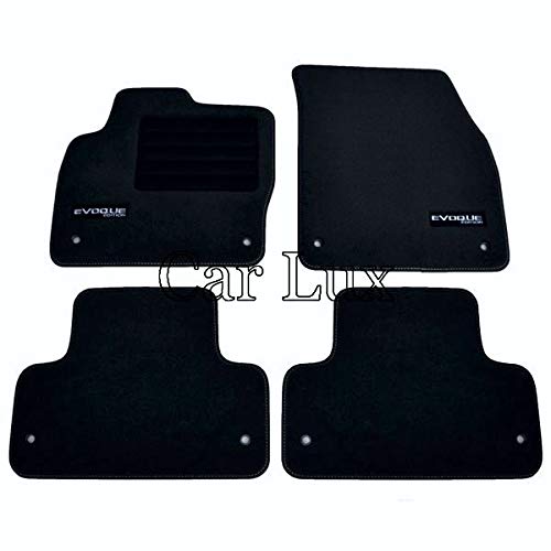 Car Lux AR00600 - Alfombras Alfombrillas Coche a Medida Personalizadas Edition para Range Rover Evoque Desde 2011-