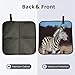 Animal Zebra Seat Cushion Folding, Indoor Outdoor Portable Chair Cushion for Camping, Waterproof Memory Foam Sitting Mats for Picnic Hiking Stadium Travel, Lightweight & Compact