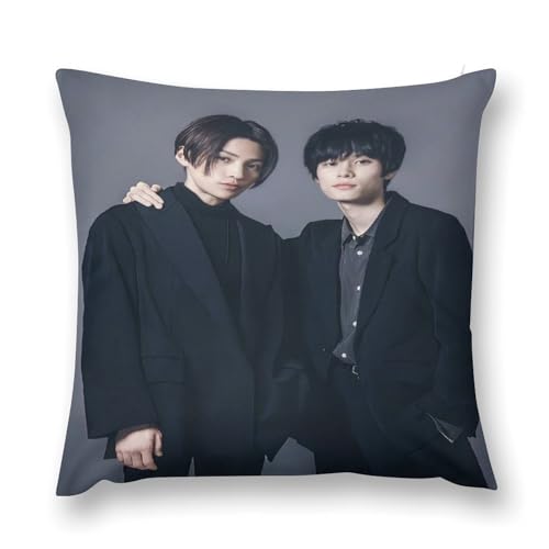 美しい彼エターナル八木勇征萩原利久流行両面印刷枕カバー腰部枕カバー室内ソファー四季通用抗菌防臭肌触り柔らかく快適誕生日クリスマスプレゼント枕カバー抱き枕カバー18 "x18 "