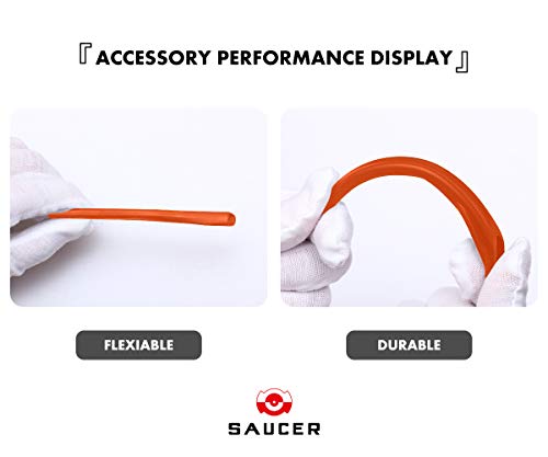 Image of SAUCER Replacement Rubber Earsocks Temple Sleeve Rubber Kit for Oakley Radar EV Advancer | Path(AF) | Pitch | Sunglass