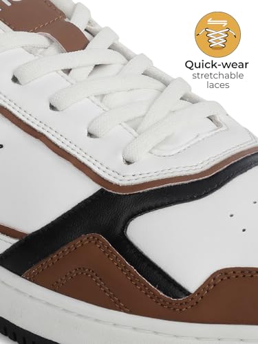 Image of YOHO Colored PU Fashion Sneaker for Men | Comfortable Shoes | Cushioned Insole | Quick-wear Elastic Laces | Lightweight | Dynamic Feet Support | Fashionable | Stylish | Modern
