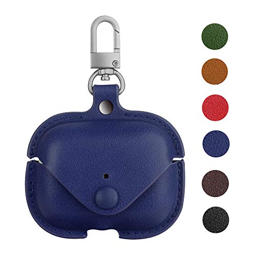 Airpods Pro Case with Keychain,Micyou Premium Leather Shockproof PU Protective Case Cover