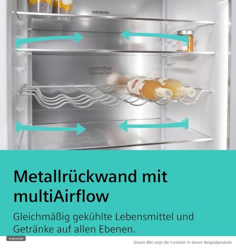 Siemens iQ500 Freistehende Kühl-Gefrier-Kombination 203 x 60 cm KG39N4X1F