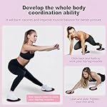 Core Sliding Discs - Dual Sided Workout Sliders for Carpet & Hardwood Floor - Home Ab Pads Exercise Equipment Fitness Sliders for Women and Men - Image 3
