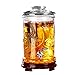 Whisky Decanter Dragon Wzór Alkohol Dozownik z kranu i Base Unikalne akcesoria barowe Whisky Barrel dla Mężczyzn Ojciec (Rozmiar : 4000ml)