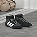 adidas Mat Hog 2.0 Wrestling Shoes, Black/Onyx/White, 4.5