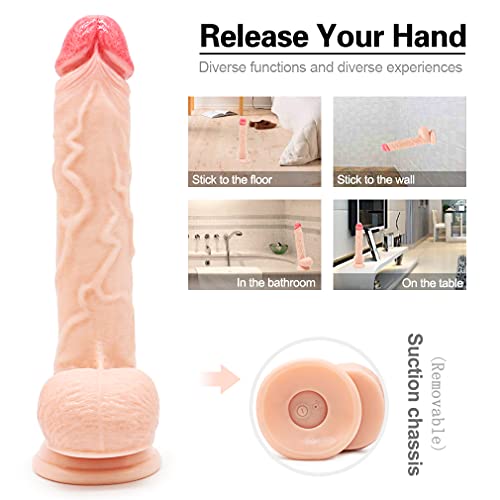 Protese Realistico Rotativa Com Vibrador Potente 2SA