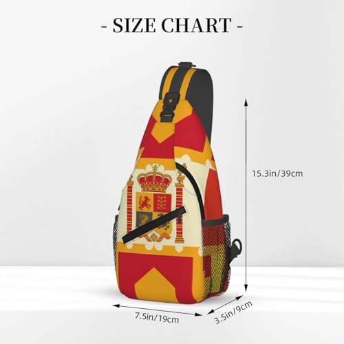Bolso Pequeño Bandolera para Senderismo con Diseño de Bandera Española miniatura 3