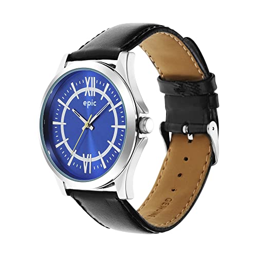 Sonata Leather Men Epic Gents Analog Watch - Ep10001Sl02, Black