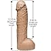 Doc Johnson Vac-U-Lock - Realistic Hung - 12 Inch FIRMSKYN Dildo with Massive 8.5 Inches of Girth - F-Machine and Harness Compatible - For Adults Only, Vanilla