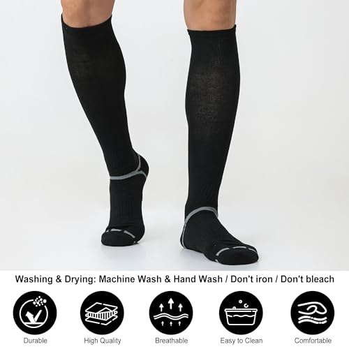 3 Pack Soccer Softball Baseball Socks Football Socks for Youth Men and Women2