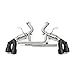 Mishimoto MMEXH-CAM8-16AQTPBK Pro Axleback Exhaust Compatible With Chevrolet Camaro SS Quad Tip 2016-2018 Black