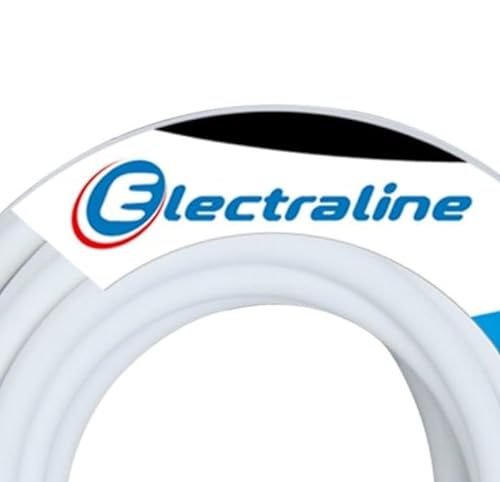 Electraline 20607038J, Kabel H05VV-F Abschnitt 2x1,5 mm², Länge 25 m, Weiß
