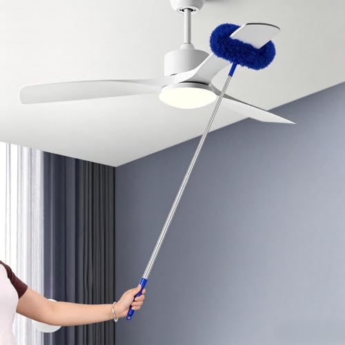 Plumero para ventilador extensible y reutilizable cepillo multiusos para techos 8