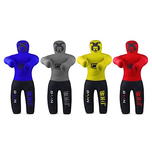 Daan Mma Grappling Dummy for Kids BJJ Wrestling Dummy Punching Bag MMA Brazilian Jiu Jitsu Children Judo Youth Throwing Boxing Dummy Dummies UNFILLED (Red/Black)