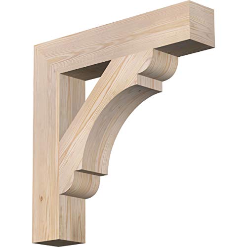 Ekena Millwork BKT06X30X30OLY05SDF Olympic Block Smooth Bracket, Douglas Fir