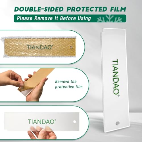TIANDAO Snowboard Ski Wax Scraper Durable Plastic Wax Remover for Skis Snowboards Professional Tuning Tool - Thumbnail 3