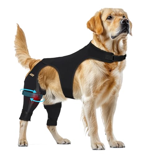 Supet Dog Rear Leg Sleeve to Stop Licking- Secure Fit