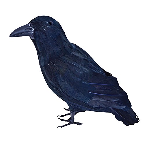 Bristol Novelty Cuervo Decorativo con Plumas, Multicolor, Talla única (BA702)