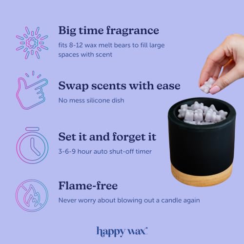 Image of Happy Wax Iridescent Pink Mod Max XL Warmer - Our Largest Warmer Ever! - Perfect for Great Rooms & Open Concept Spaces - for use with Scented Wax Melts