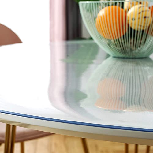 Nappe Transparente pour Table de Salle à Manger Bureau et Table Basse Ronde 70cm