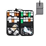 Pill Bottle Organizer Storage, Portable Medication Bag, Travel Medicine Bag, Lockable Padded...