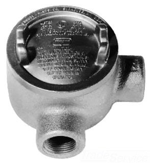 Cooper Crouse-Hinds GUAL59 Conduit Outlet Box 1-1/2" Hubs with 5" Cover Opening